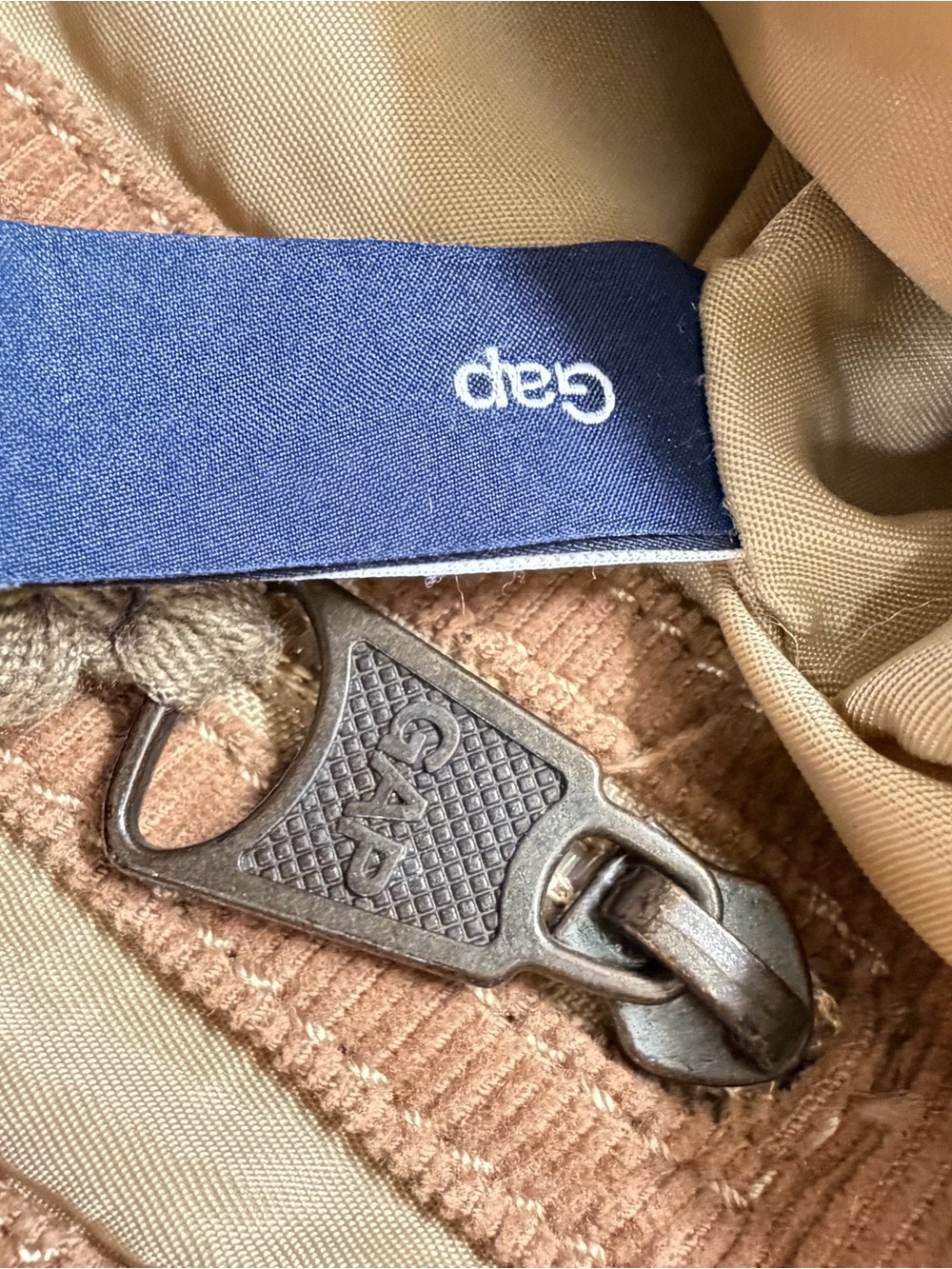 GAP Brown Canvas Shoulder Bag with Front Pocket - Picture 4 of 8